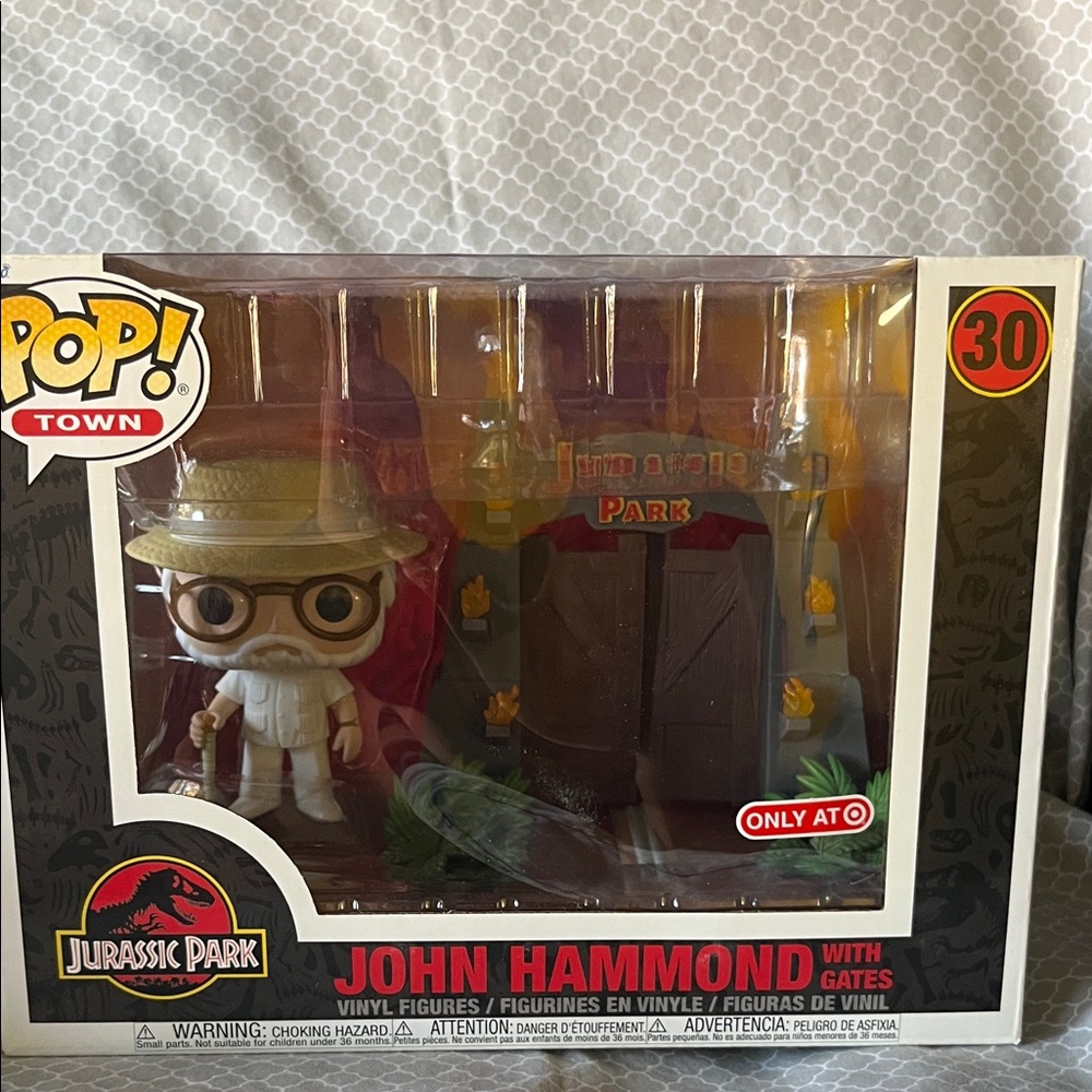 Funko Pop! Town Jurassic Park John Hammond with Gates